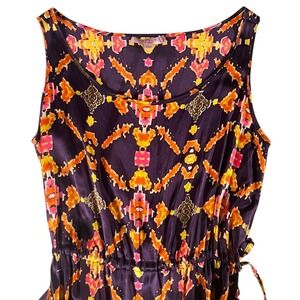 Calypso St Barth Silk Maxi Dress Sz Small Sleeveless Purple Boho Bohemian Resort